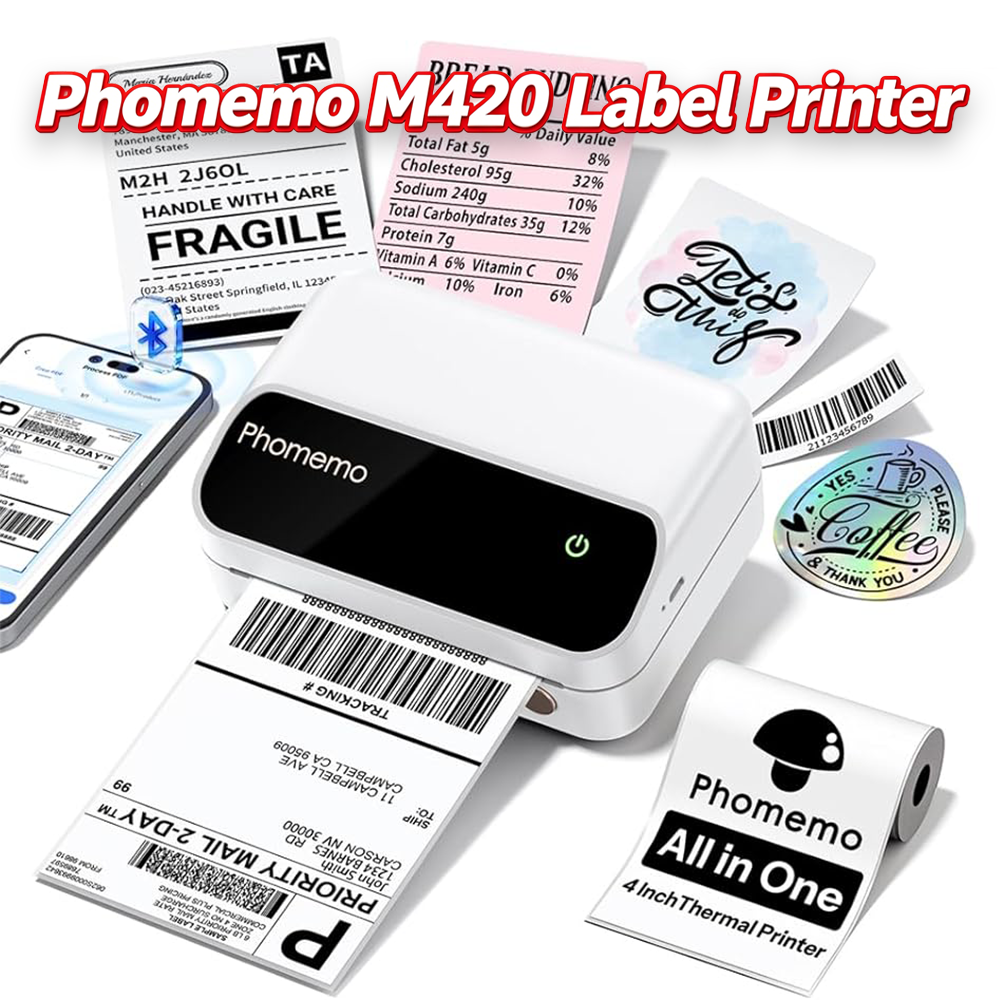Phomemo M420 4-inch label prin – Commercial Printing Network Bewertung und Preis