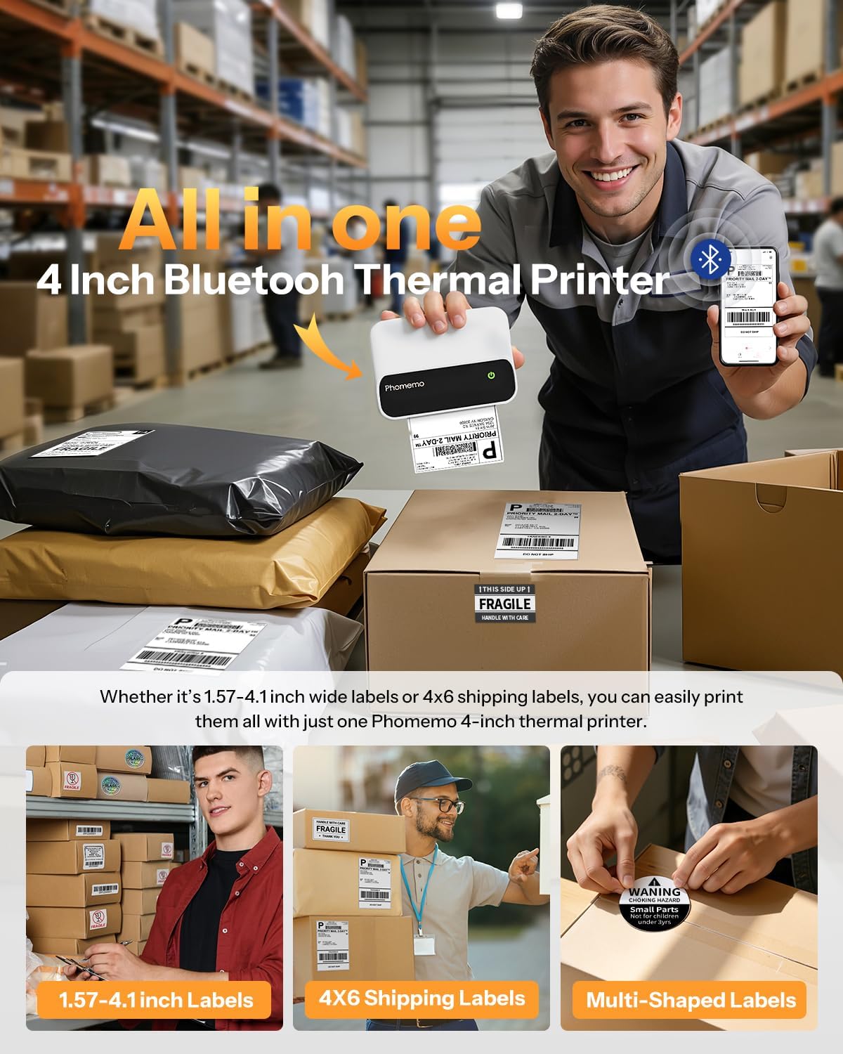 Phomemo M420 4-inch label prin – Commercial Printing Network Bewertung und Preis