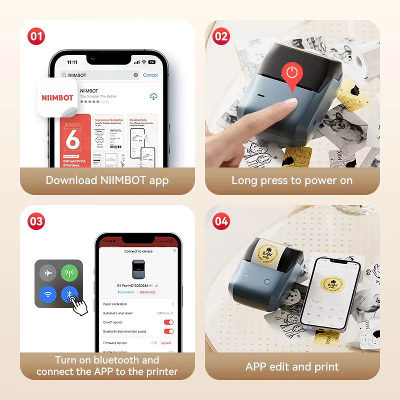 Niimbot B1/B1PRO Label Printer – Commercial Printing Network Bewertung und Preis