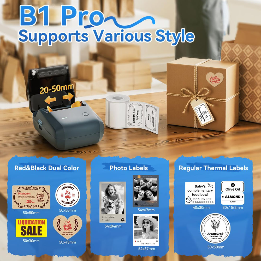 Niimbot B1/B1PRO Label Printer – Commercial Printing Network Bewertung und Preis