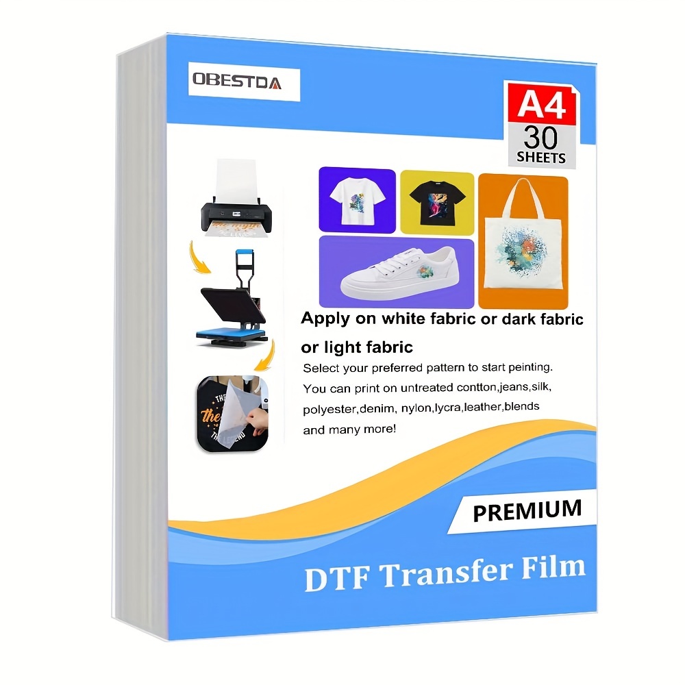 A4 30 Pcs DTF Transfer Film PE – Heat Transfer Vinyl Roll Bewertung und Preis
