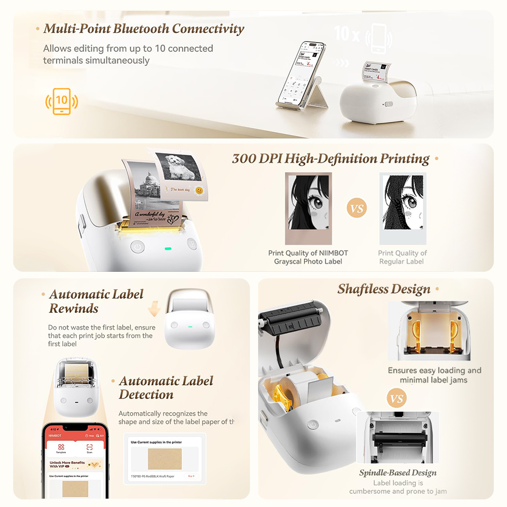 Niimbot B2Pro 300DPI Portable  – Commercial Printing Network Bewertung und Preis