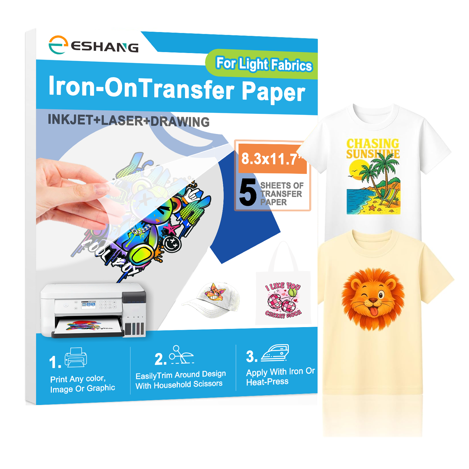 5 sheets of A4 premium heat tr – Heat Transfer Vinyl Roll Bewertung und Preis